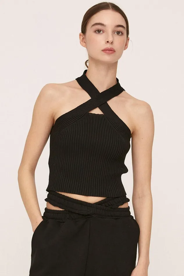 Storets Presley Twist Front Knitted Top Women Sweaters and Knitwears