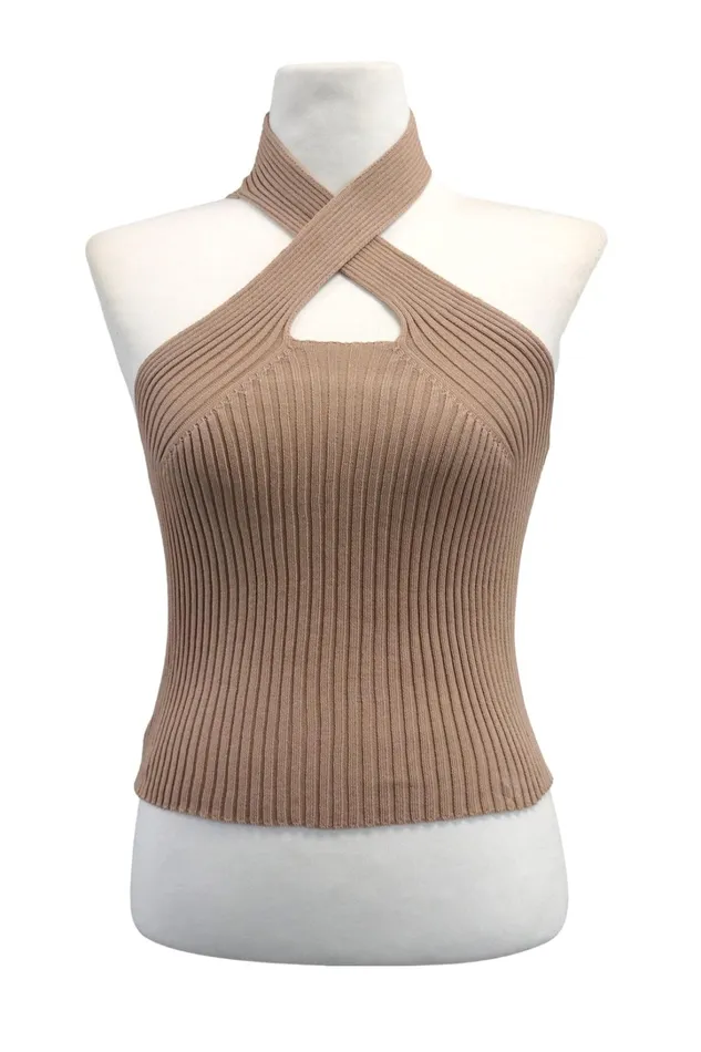 Storets Presley Twist Front Knitted Top Women Sweaters and Knitwears Storets Presley Twist Front Knitted Top Women Sweaters and Knitwears