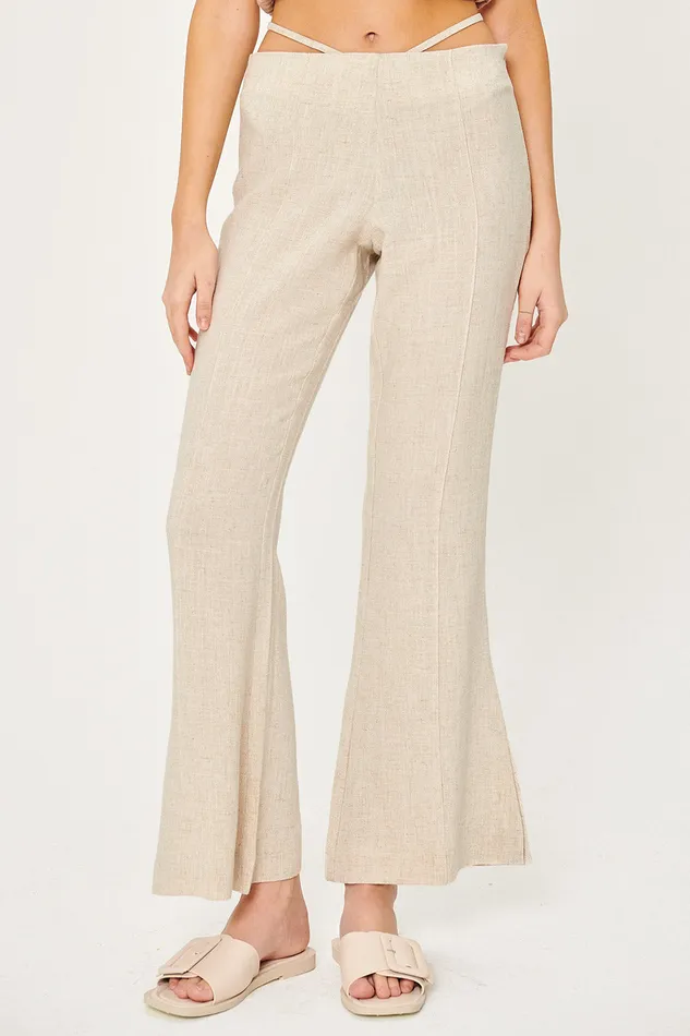 Storets Shelby Bootcut Strap Pants Women Trousers