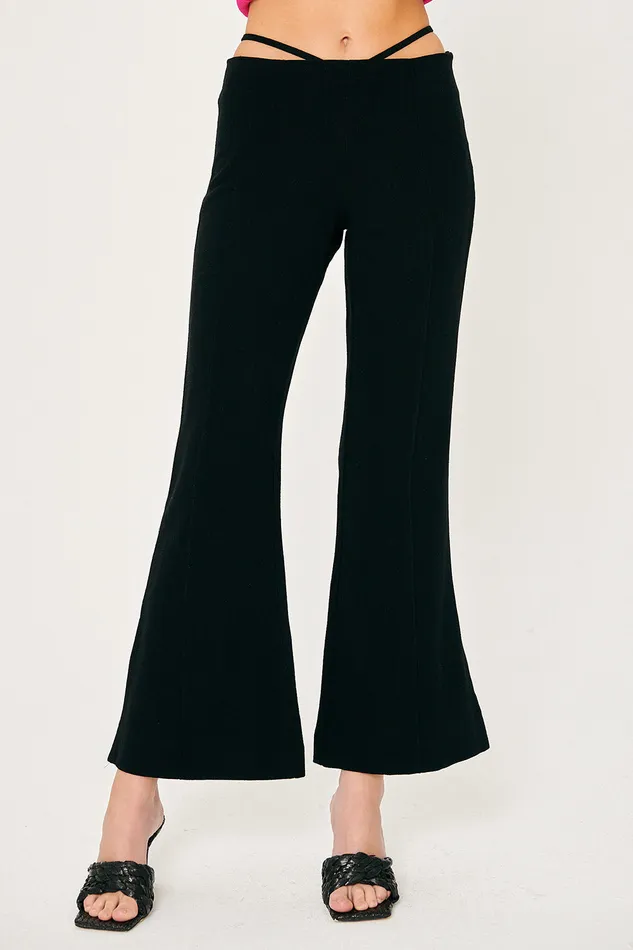 Storets Shelby Bootcut Strap Pants Women Trousers