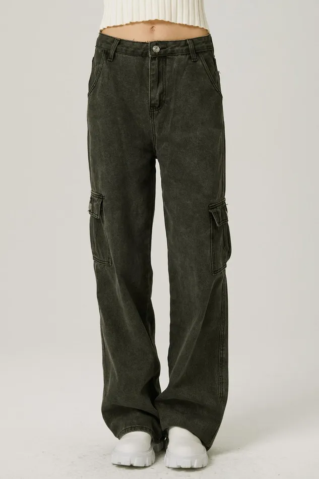 Storets Skylar Washed Cargo Jeans Women Jeans