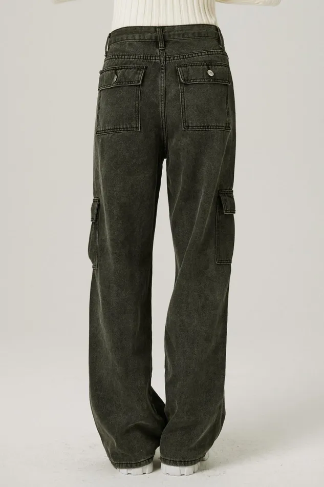 Storets Skylar Washed Cargo Jeans Women Jeans
