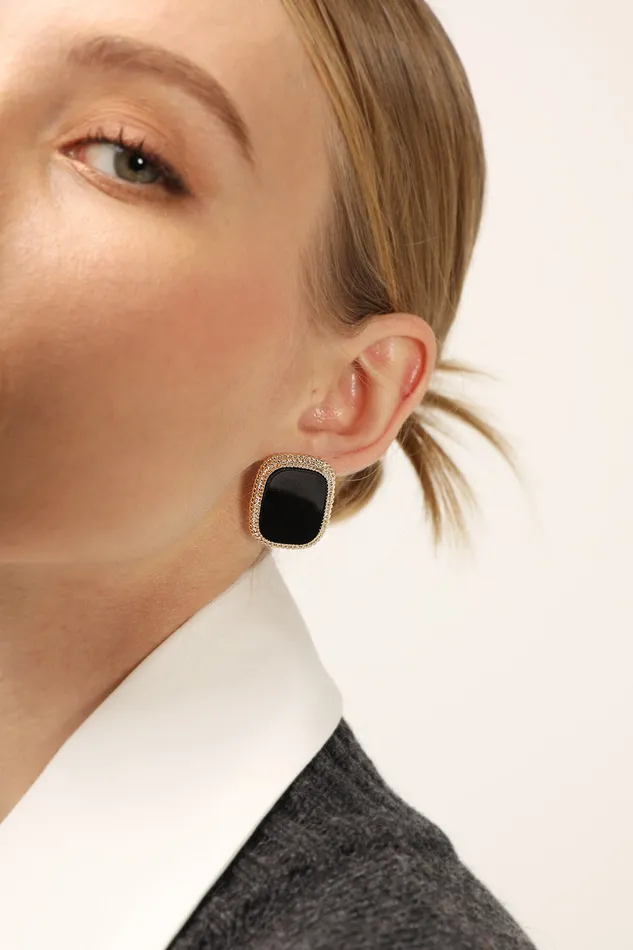 Storets Statement Jewel Stud Earrings Women Jewelry