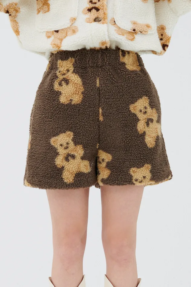Storets Sunny Teddy Faux Shearling Shorts Women Shorts