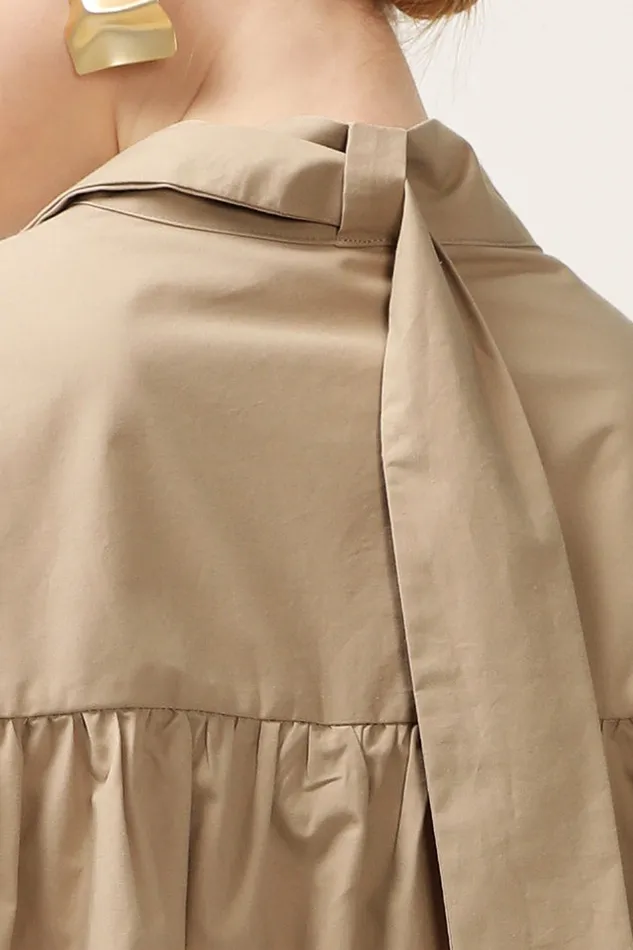 Storets Tori Piping Detail Shirt Dress Women Mini Dresses