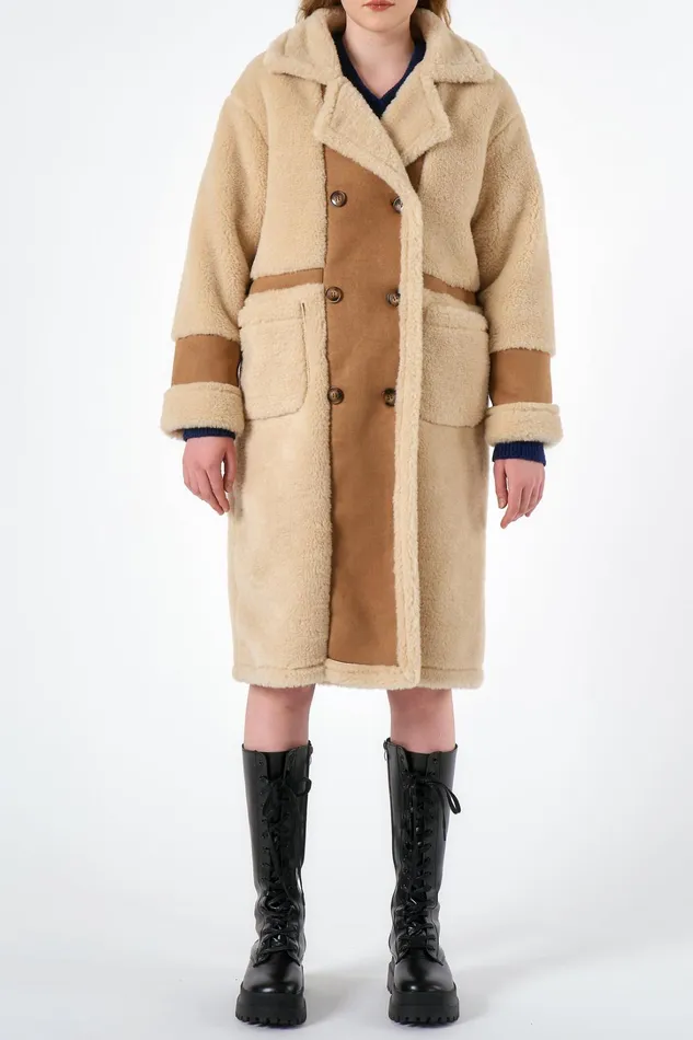 Storets Victoria Shearling Long Coat Women Jackets and Coats Storets Victoria Shearling Long Coat Women Jackets and Coats