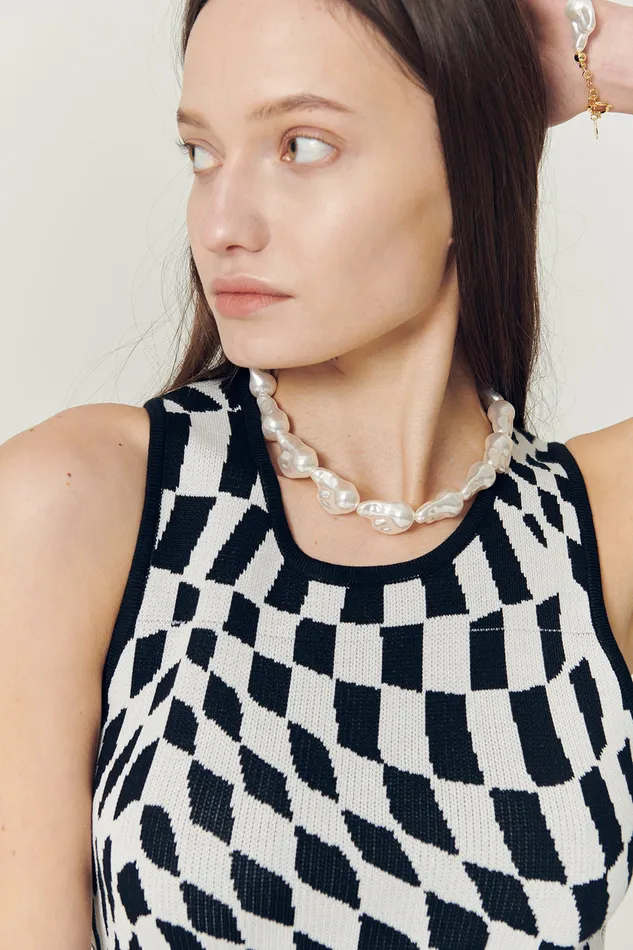 Storets Zelie Baroque Pearl Necklace Women Jewelry