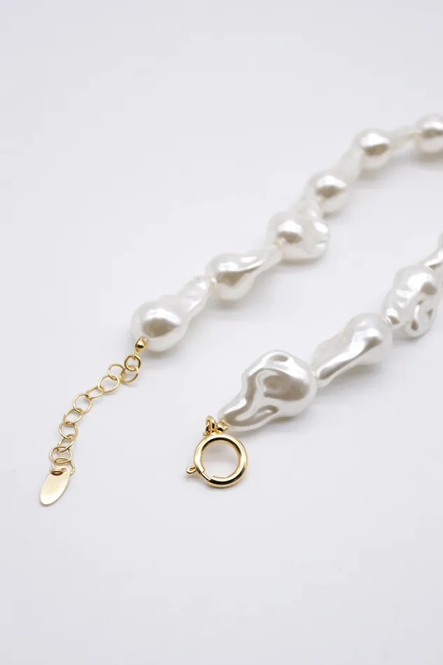 Storets Zelie Baroque Pearl Necklace Women Jewelry