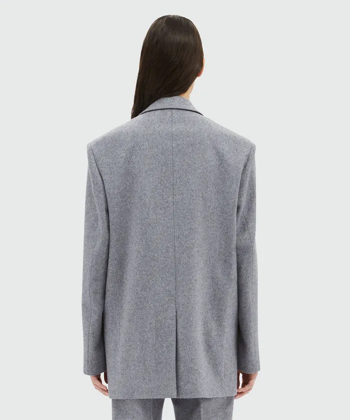 Structured Wool Jacket With Studs Women MSGM Blazers