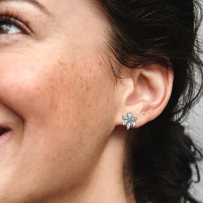 Stud Earrings Women Pandora Sparkling Herbarium Cluster Stud Earrings Sterling Silver