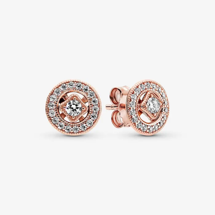 Stud Earrings Women Pandora Vintage Circle Stud Earrings