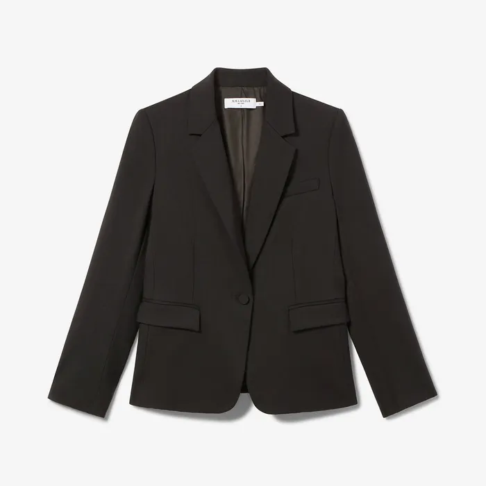 Suiting M M LaFleur Women The Yasmine Blazer 8211 Wool Twill Black