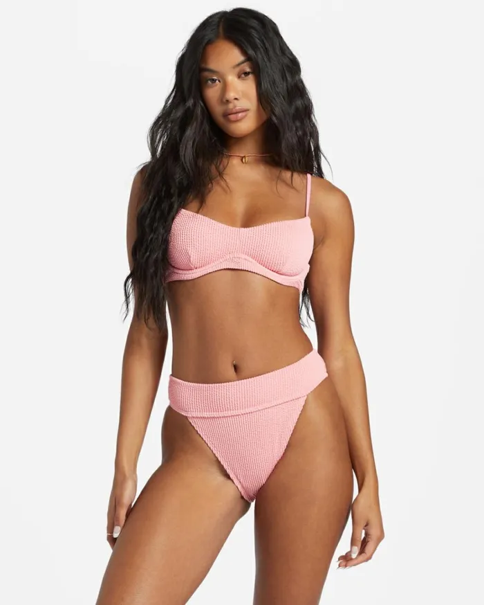 Summer High Kensley Underwire Bikini Top Flamingo Women Billabong Solid Swimwear