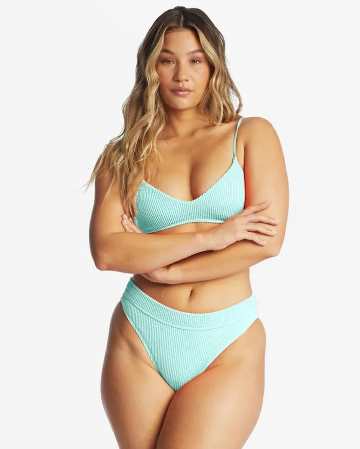 Summer High VNeck Bralette Bikini Top Mint Kiss Women Billabong Bikini Tops