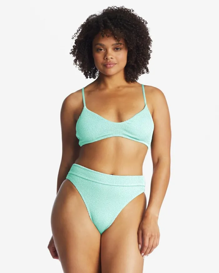 Summer High VNeck Bralette Bikini Top Mint Kiss Women Billabong Bikini Tops