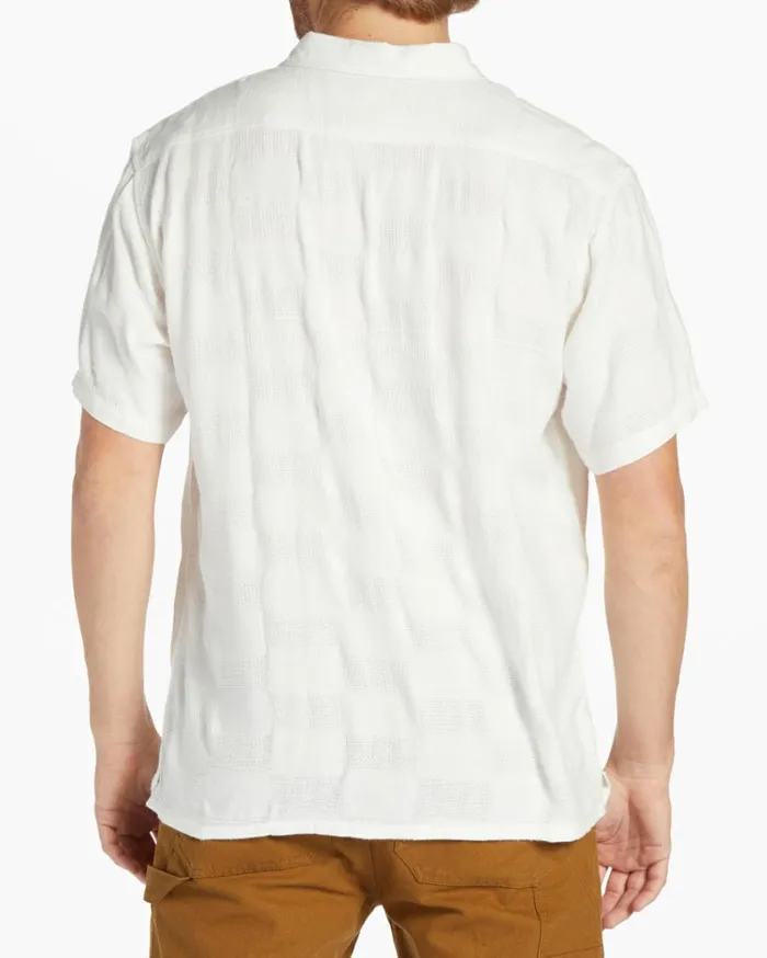 Sundays Jacquard Short Sleeve Shirt Off White Men Billabong Shirts