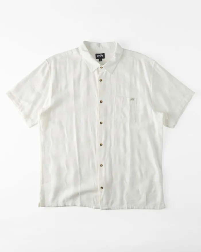 Sundays Jacquard Short Sleeve Shirt Off White Men Billabong Shirts