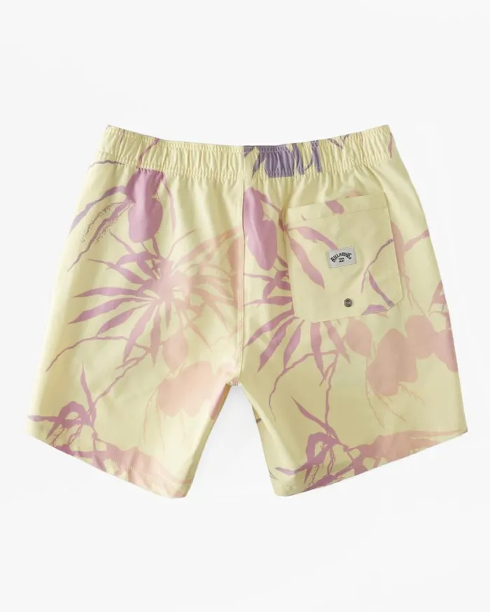 Sundays Layback 17034 Boardshorts Lemon Men Billabong Elastic Waist Boardshorts