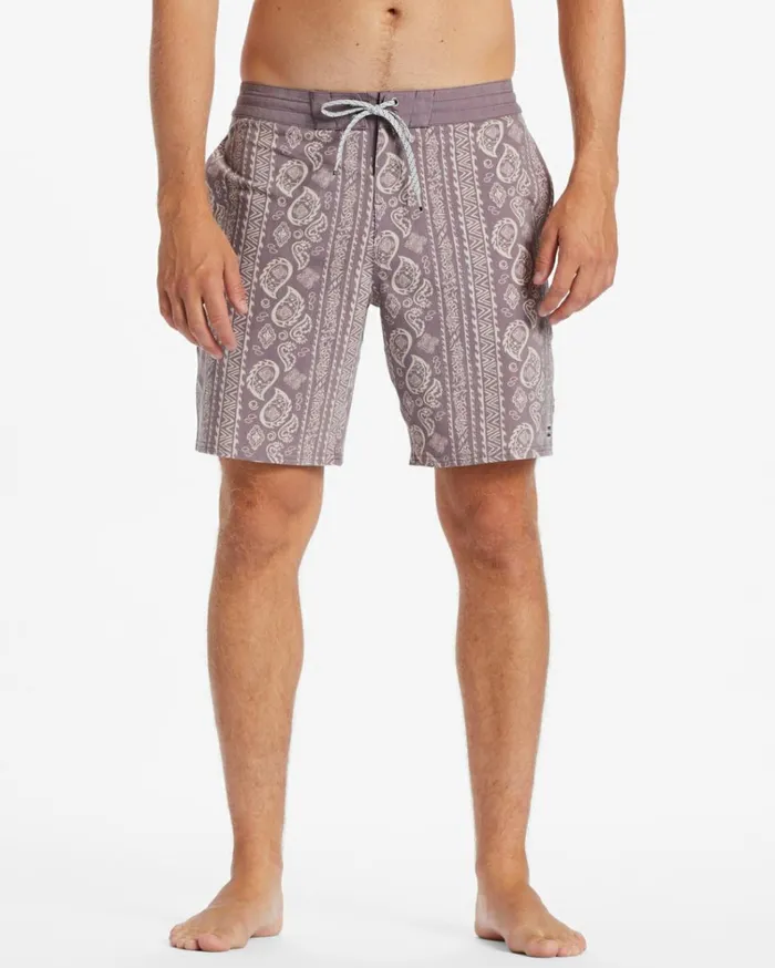 Sundays Lo Tide 19034 Boardshorts Plum Men Billabong Side Pockets