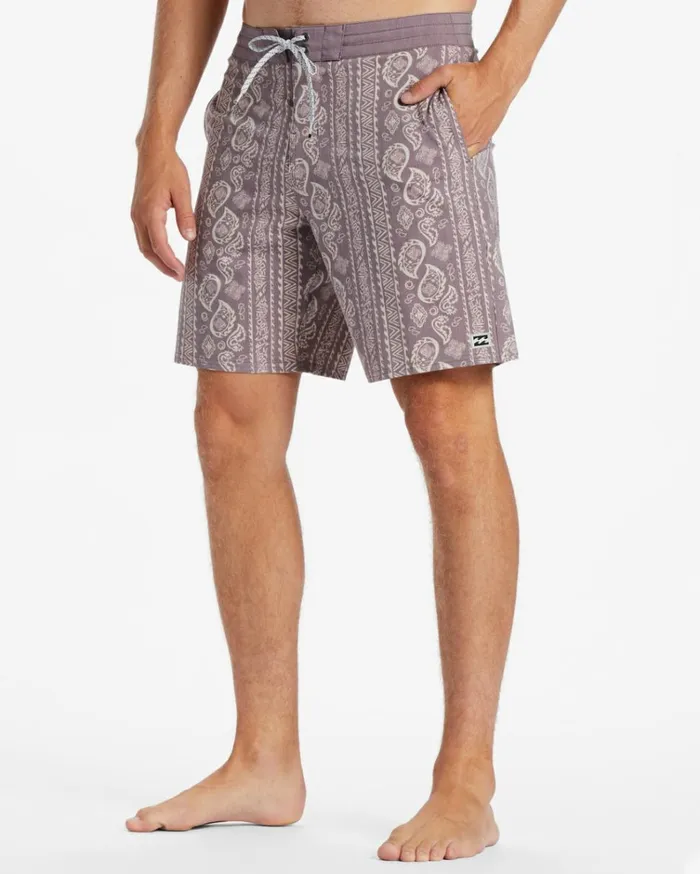 Sundays Lo Tide 19034 Boardshorts Plum Men Billabong Side Pockets