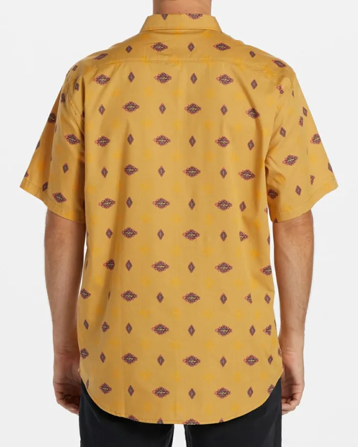 Sundays Mini Short Sleeve Shirt Gold Men Billabong Shirts