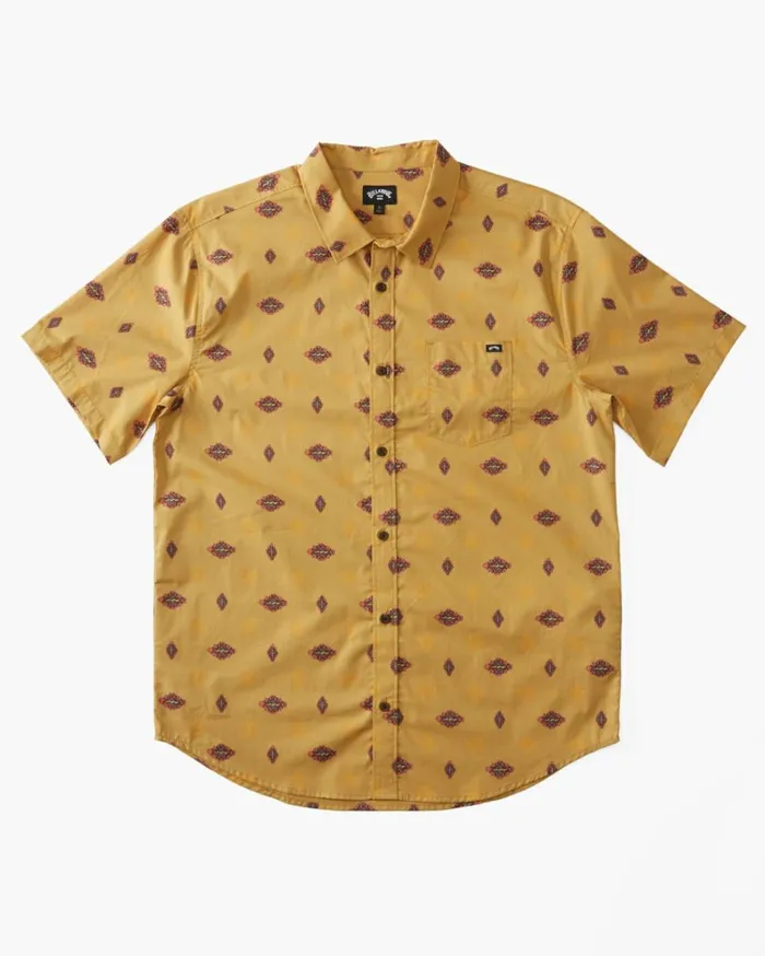 Sundays Mini Short Sleeve Shirt Gold Men Billabong Shirts