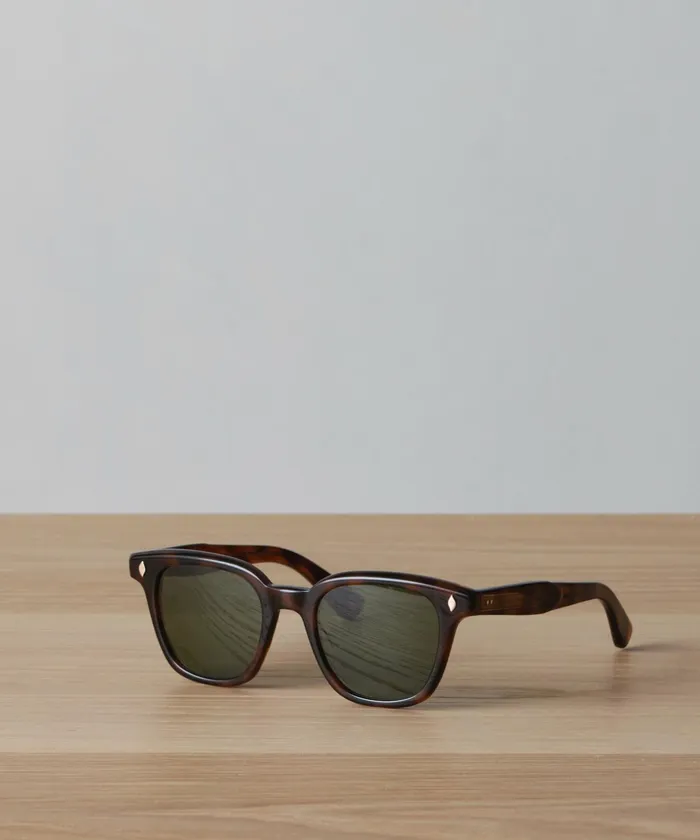 Sunglasses Women Jenni Kayne Broadway Sunglasses Spotted Brown Shellpure Green
