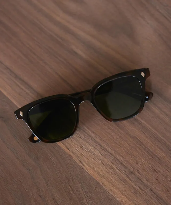 Sunglasses Women Jenni Kayne Broadway Sunglasses Spotted Brown Shellpure Green