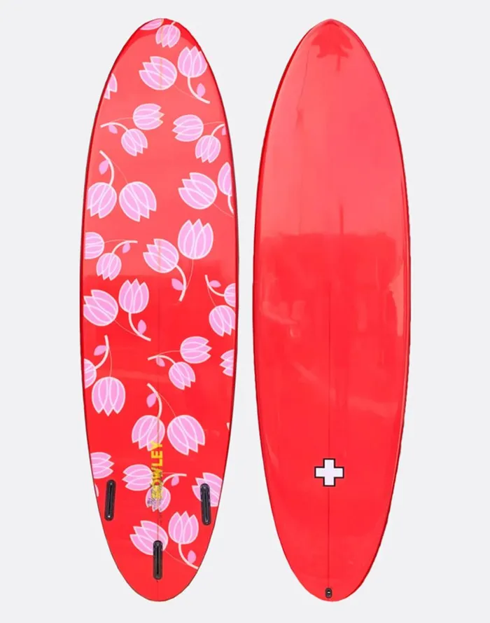 Surf and Swim Women Cynthia Rowley Custom 7039 Surfboard 8211 Tulips