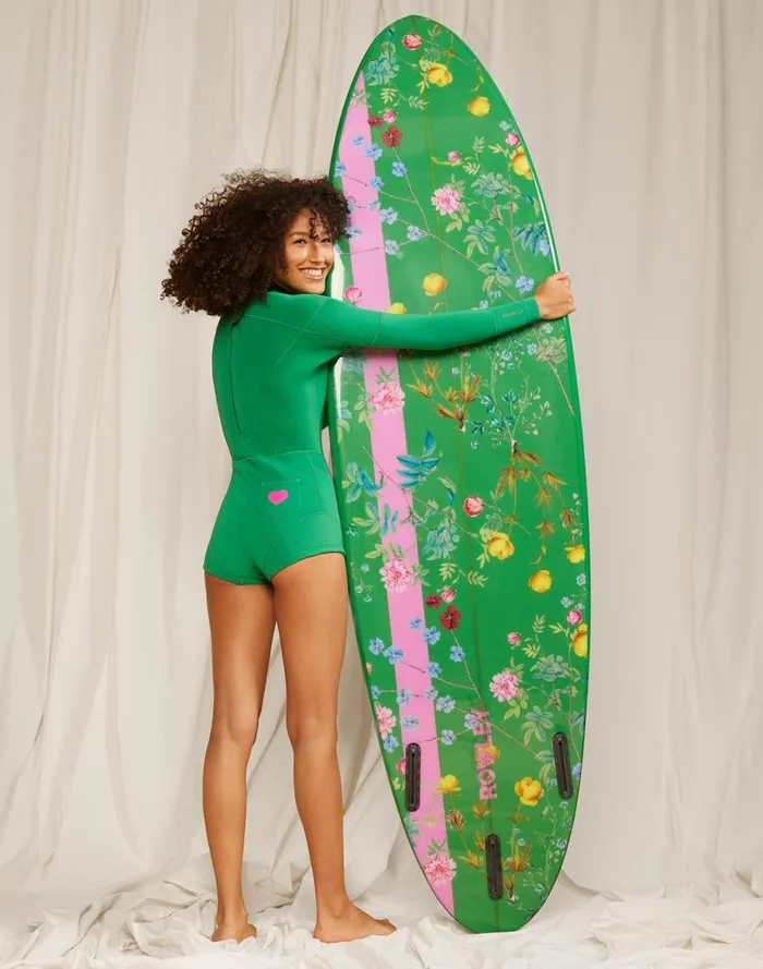 Surf and Swim Women Cynthia Rowley Custom 7039 Surfboard 8211 Tulips