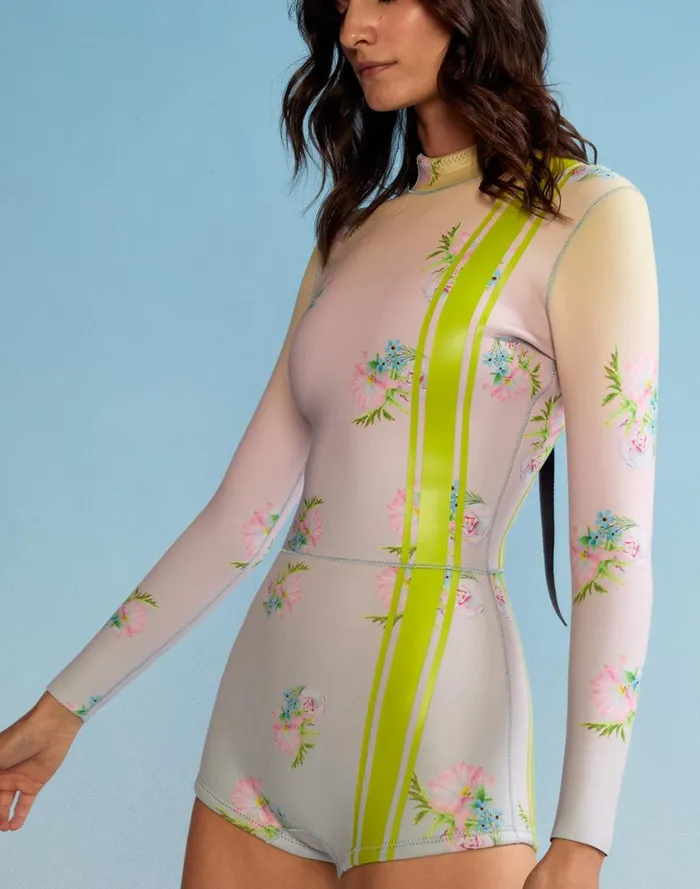 Surf and Swim Women Cynthia Rowley Ombre Floral Wetsuit