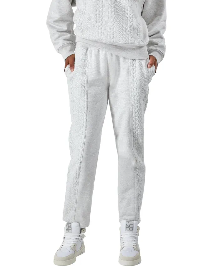 Sweater Pants C Logo 29034 Silver Grey Women Champion Pants