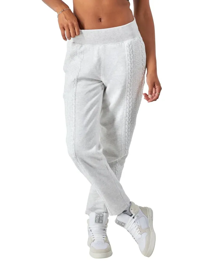 Sweater Pants C Logo 29034 Silver Grey Women Champion Pants