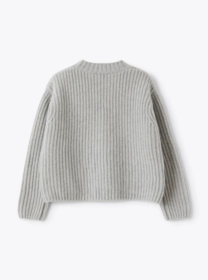 Sweaters And Cardigans Girl 216 Il Gufo English Rib Wool Sweater
