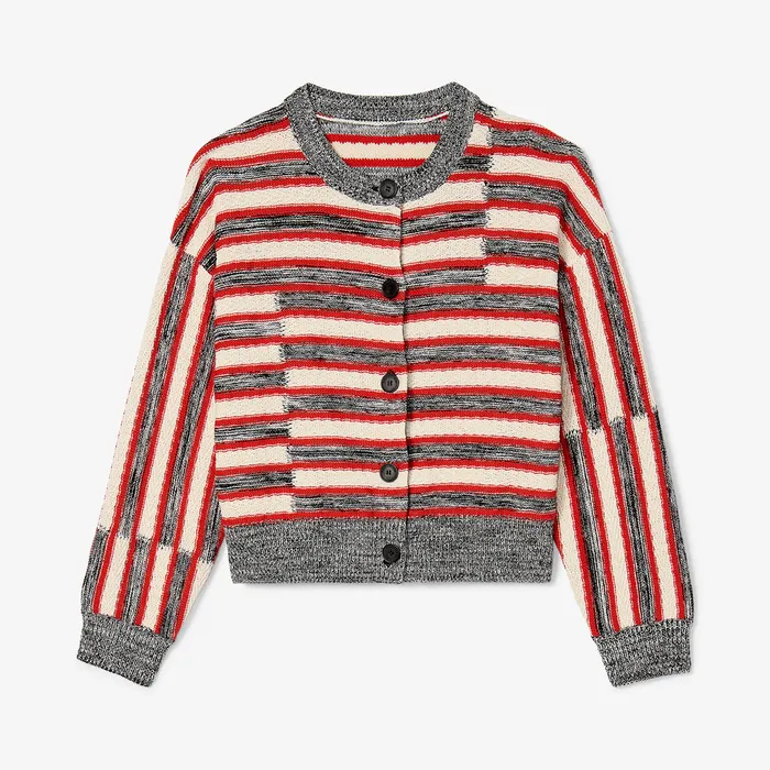Sweaters The Miriam Oversized Cardigan 8211 Multi Knit Sunset Stripe M M LaFleur Women