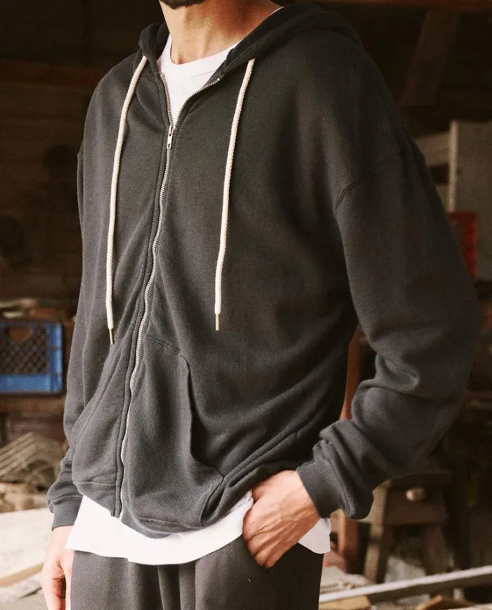 Sweatshirts Men039s The Great The Men039s Zip Up Hoodie Almost Black