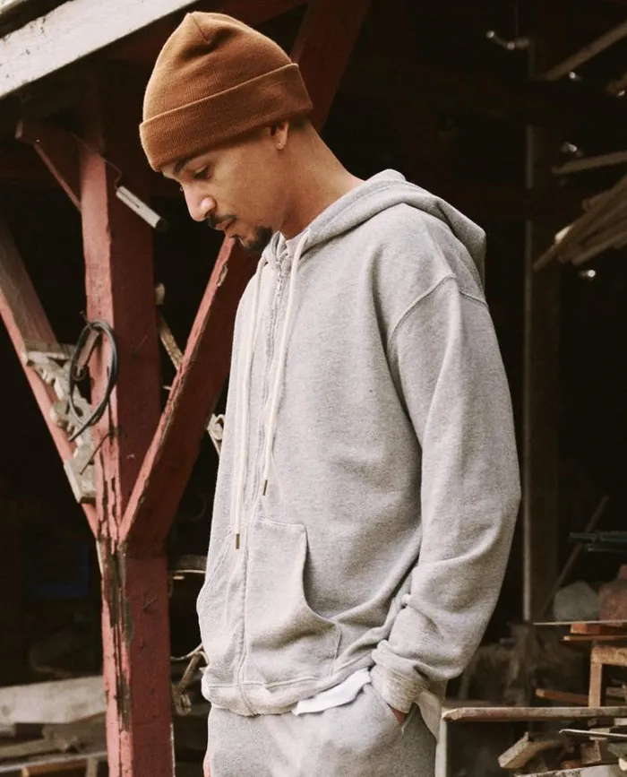 Sweatshirts Men039s The Great The Men039s Zip Up Hoodie Varsity Grey