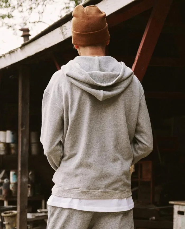Sweatshirts Men039s The Great The Men039s Zip Up Hoodie Varsity Grey