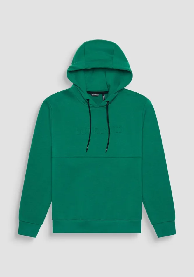 Sweatshirts Men Antony Morato Relaxed Fit Hoodie In Green Cotton Blend Sustainable Fabric Flag Green