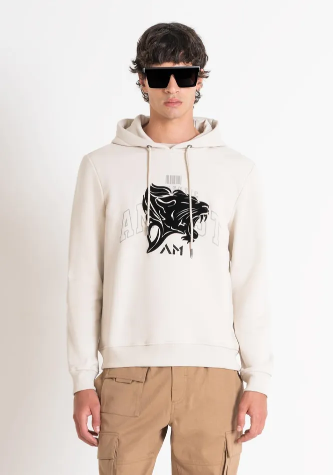 Sweatshirts Men Antony Morato Relaxed Fit Hoodie In Sustainable Fabric With Print Paper Sweatshirts Men Antony Morato Relaxed Fit Hoodie In Sustainable Fabric With Print Paper