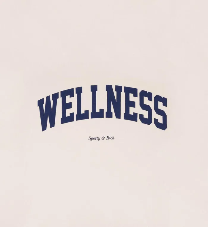 Sweatshirts Men Sporty and Rich Wellness Ivy Crewneck 8211 CreamNavy