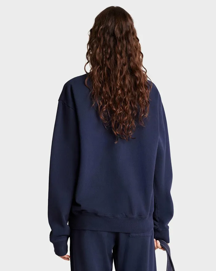 Sweatshirts Women Sporty and Rich California Crewneck 8211 NavyWhite