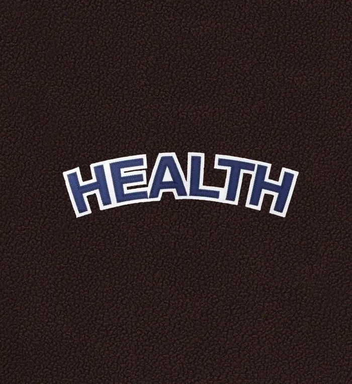 Sweatshirts Women Sporty and Rich Sherpa Health Hoodie 8211 Chocolate