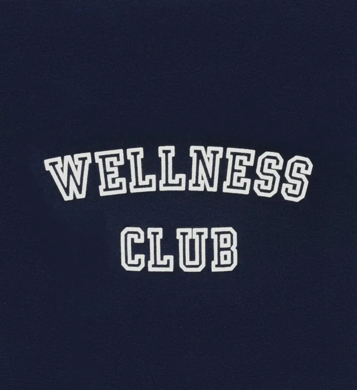 Sweatshirts Women Sporty and Rich Wellness Club Soft Crewneck 8211 NavyWhite