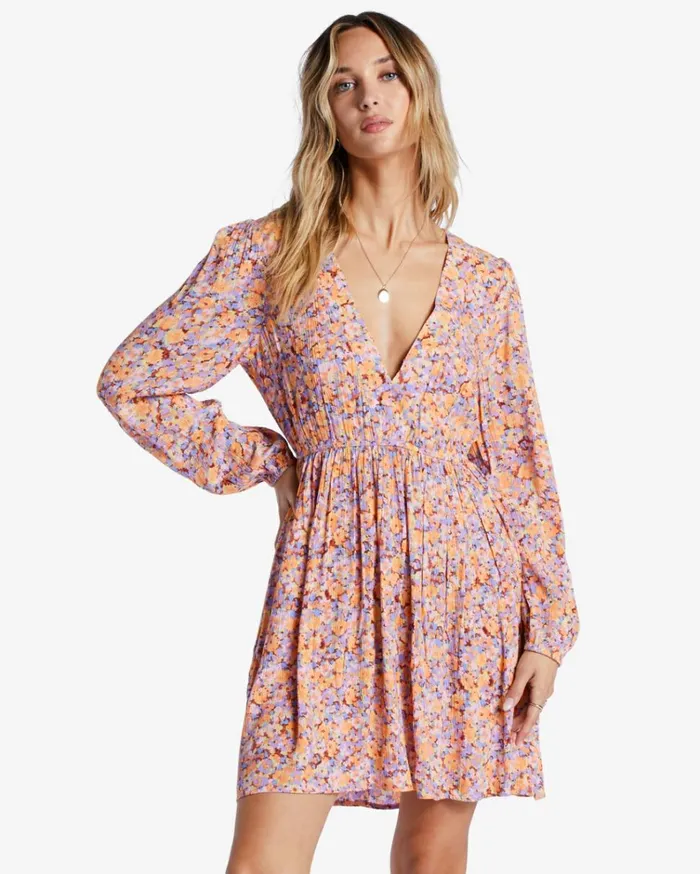 Sweetest Dream Mini Dress Multi 1 Women Billabong Mini Dresses
