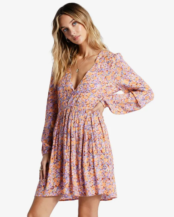 Sweetest Dream Mini Dress Multi 1 Women Billabong Mini Dresses