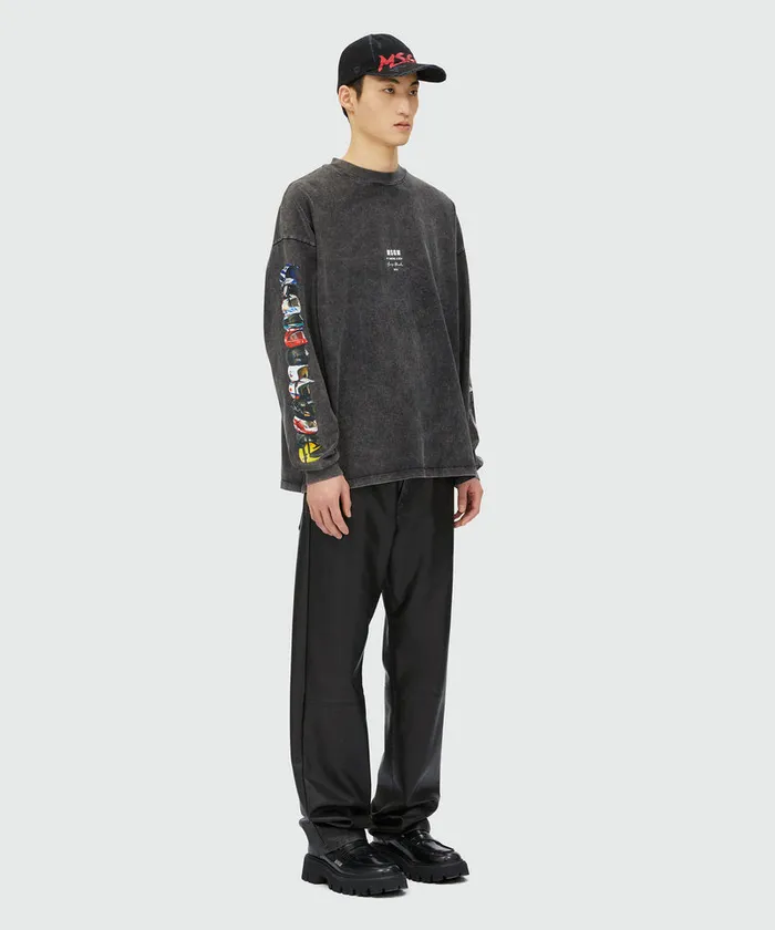 TShirt With 034If I Were A Boy034 Print Men MSGM Tshirts