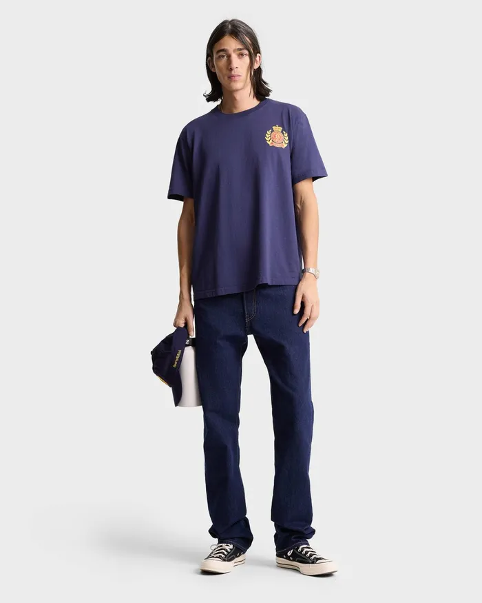 TShirts and Tops Women Sporty and Rich NY Crest TShirt 8211 NavyGold