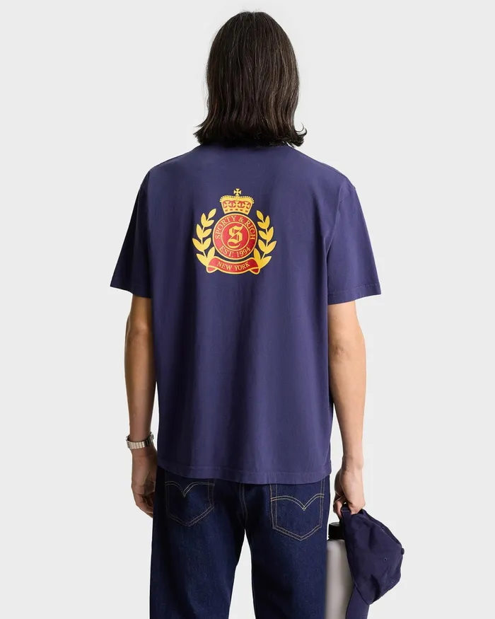TShirts and Tops Women Sporty and Rich NY Crest TShirt 8211 NavyGold