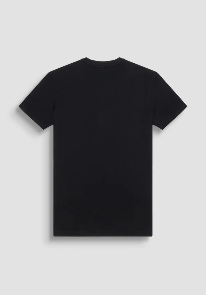 TShirts And Polo Men Antony Morato Regular Fit TShirt In Black Cotton Jersey With Logo Black
